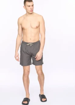 Crosshatch Charcoal Wabasso Swim Shorts