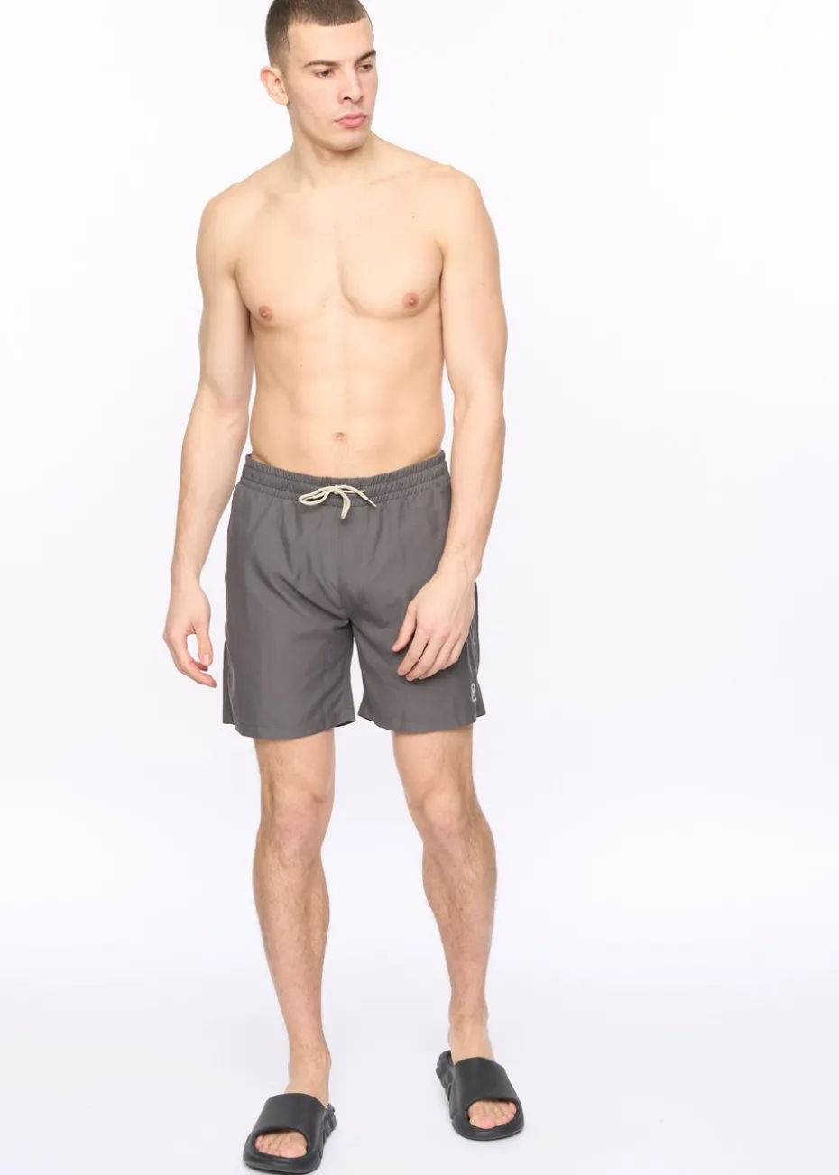 Crosshatch Charcoal Wabasso Swim Shorts