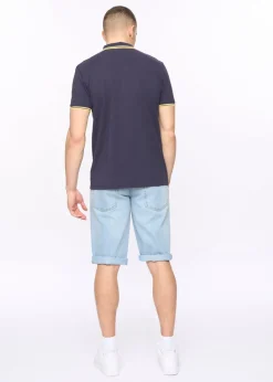 Crosshatch Dark Blue Night Changra Polo