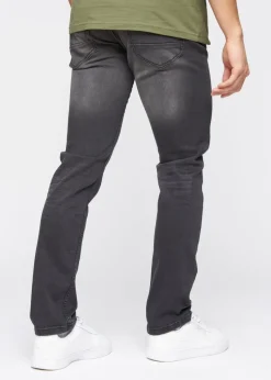 Crosshatch Dark Charcoal Malcolm Slim Fit Jeans