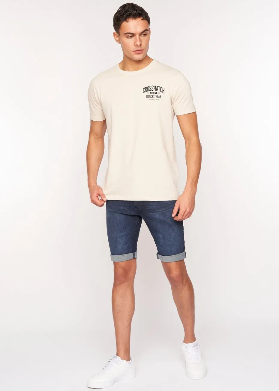 Crosshatch Dark Wash Reestier Denim Shorts