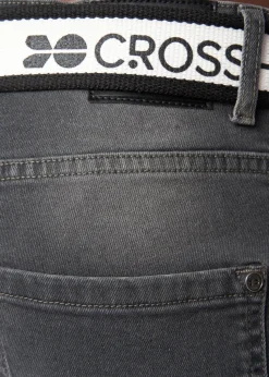 Crosshatch Grey Wash Barbeck Slim Fit Denim