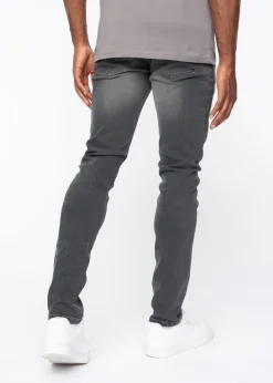 Crosshatch Grey Wash Barbeck Slim Fit Denim