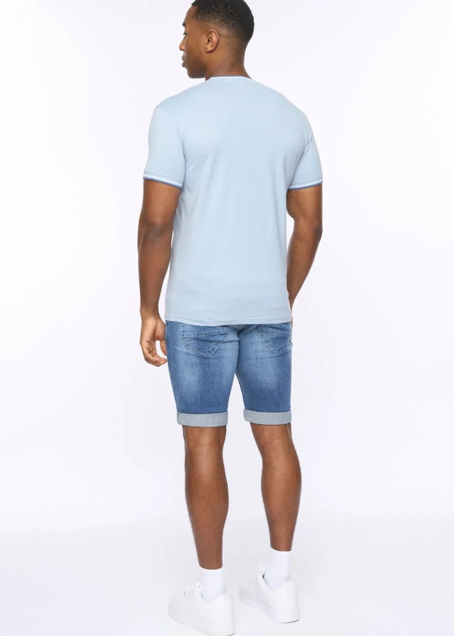 Crosshatch Light Blue Shellworth T-Shirt