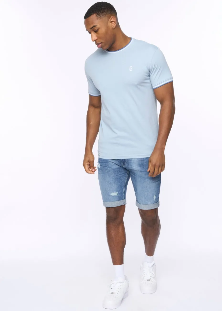 Crosshatch Light Blue Shellworth T-Shirt