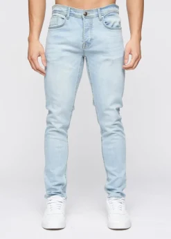 Crosshatch Light Blue Wash Buraca Slim Fit Jean