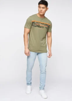 Crosshatch Light Blue Wash Buraca Slim Fit Jean