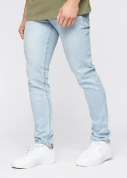 Crosshatch Light Blue Wash Buraca Slim Fit Jean