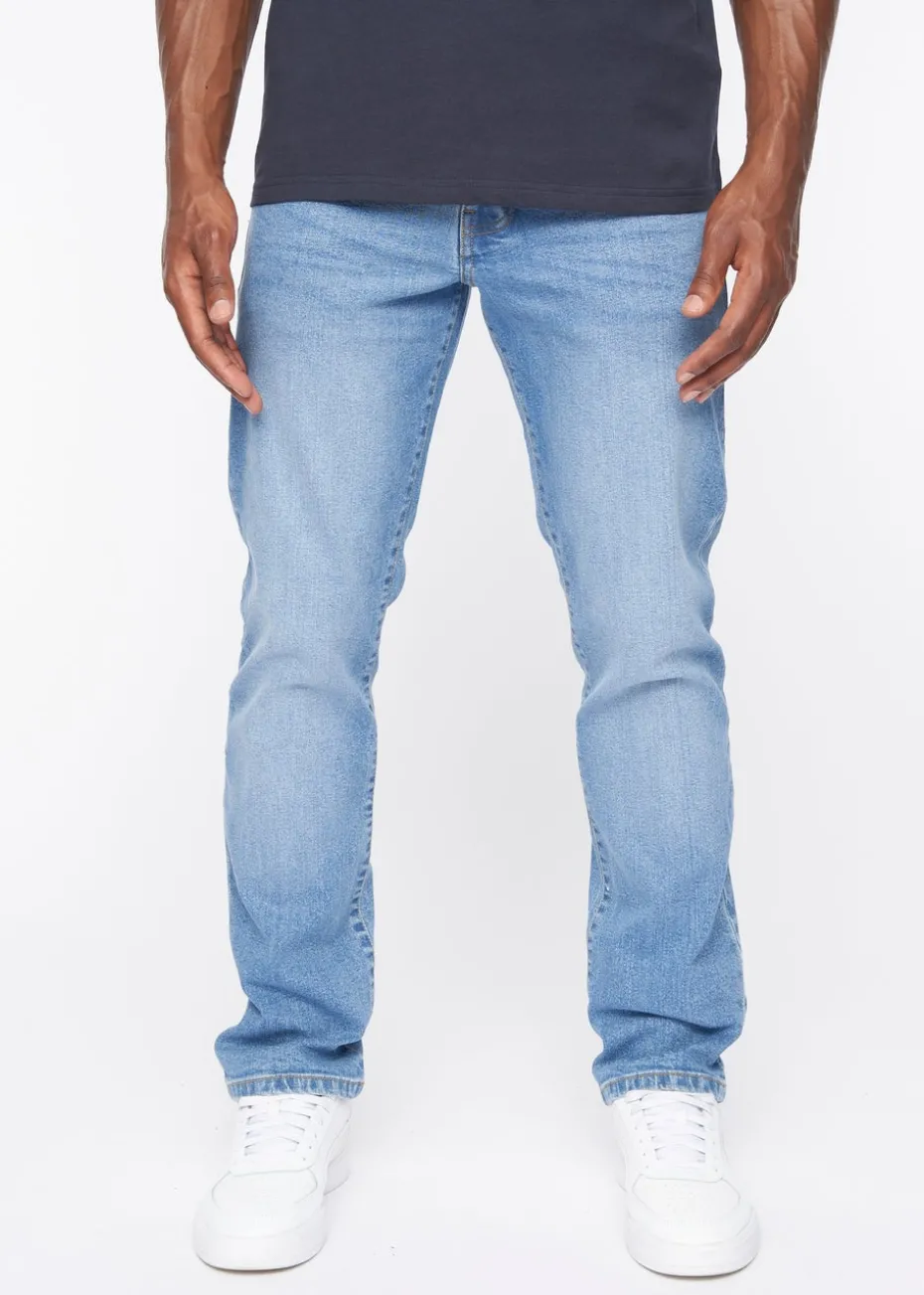 Crosshatch Light Blue Wash Princed Belted Jean