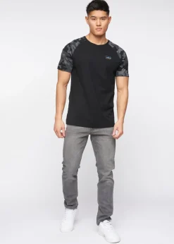 Crosshatch Light Grey Malcolm Slim Fit Jeans