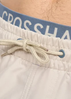 Crosshatch Light Stone Rembrandts Swim Shorts