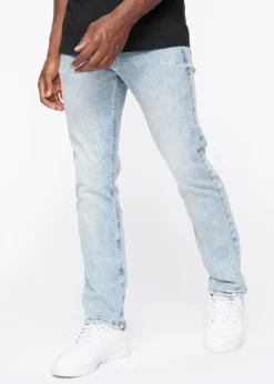 Crosshatch Light Wash Cadman Straight Jeans