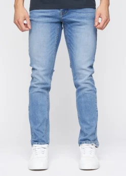 Crosshatch Light Wash Malcolm Slim Fit Jeans