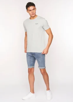 Crosshatch Light Wash Reestier Denim Shorts