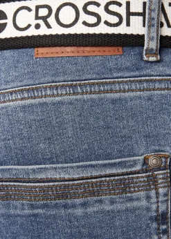 Crosshatch Light Wash Reestier Denim Shorts