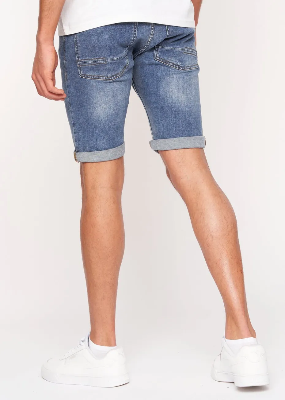 Crosshatch Light Wash Tadcaster Denim Shorts