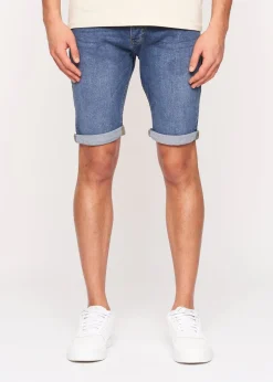 Crosshatch Mid Wash Reestier Denim Shorts