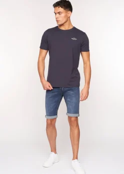 Crosshatch Mid Wash Tadcaster Denim Shorts