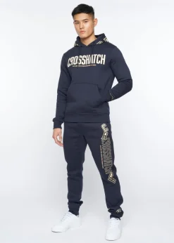 Crosshatch Navy   Doddington Hoodie