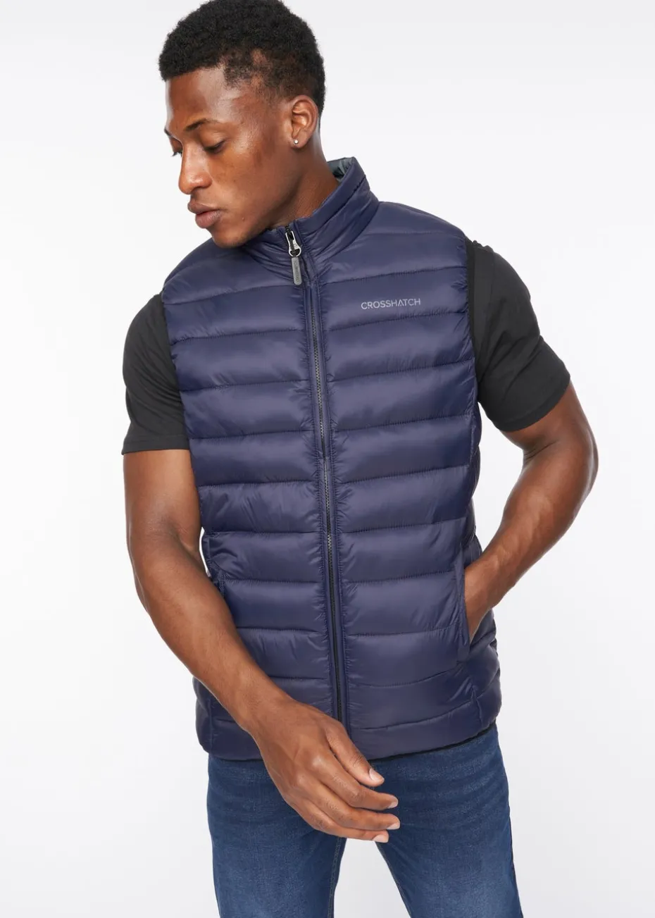 Crosshatch Navy Gattering Gilet