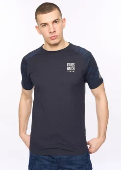 Crosshatch Navy Janscore T-Shirt