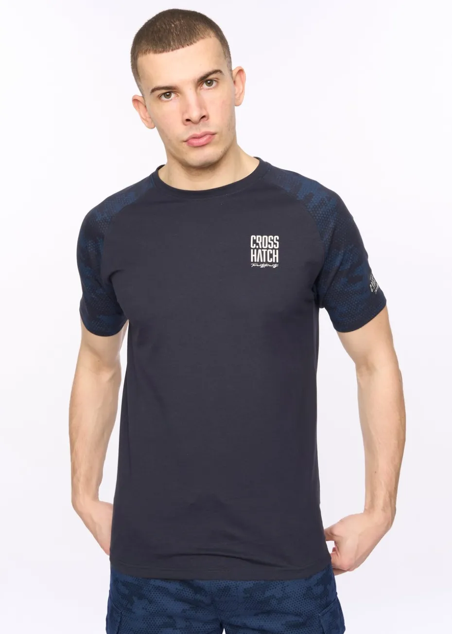 Crosshatch Navy Janscore T-Shirt