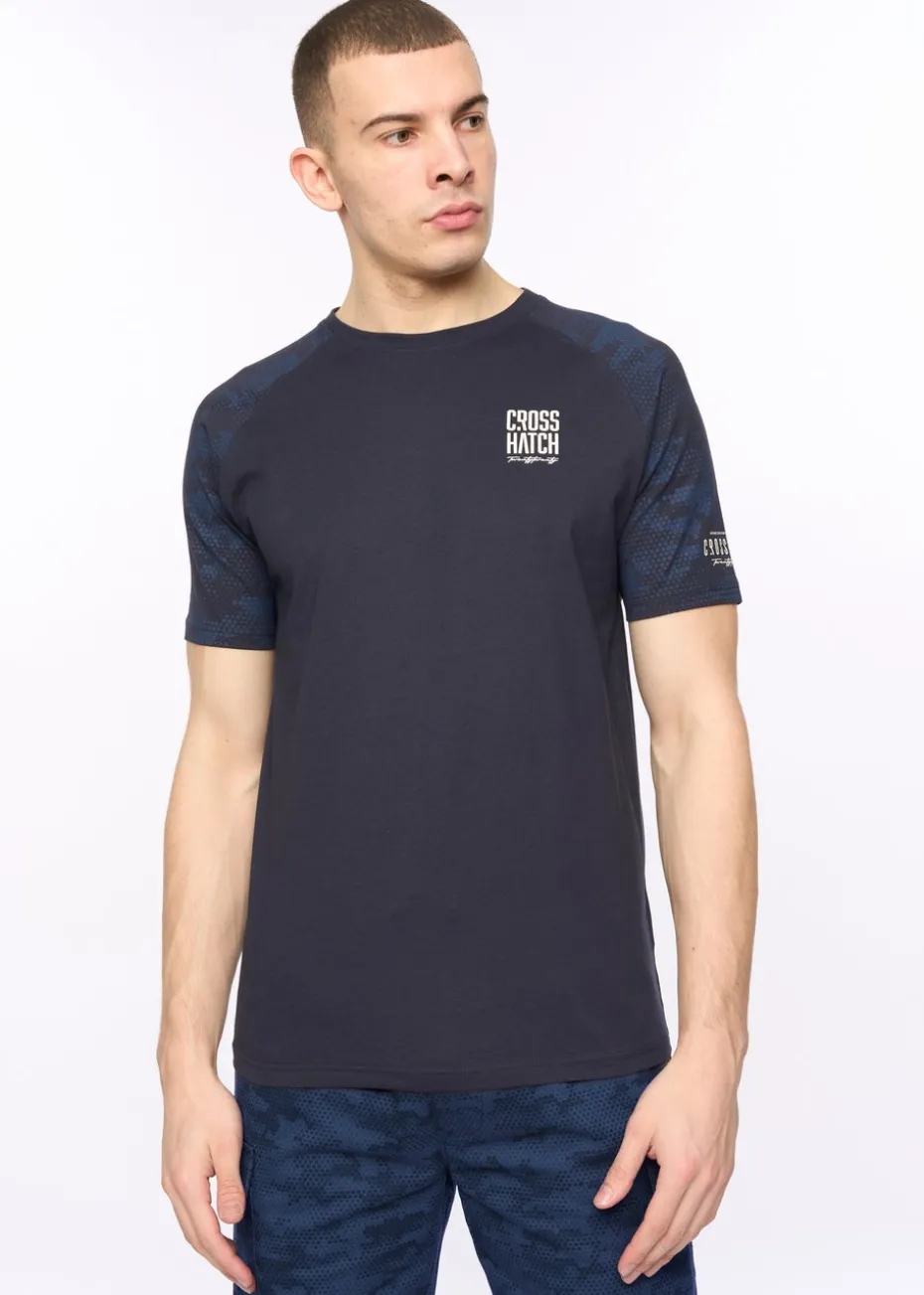 Crosshatch Navy Janscore T-Shirt