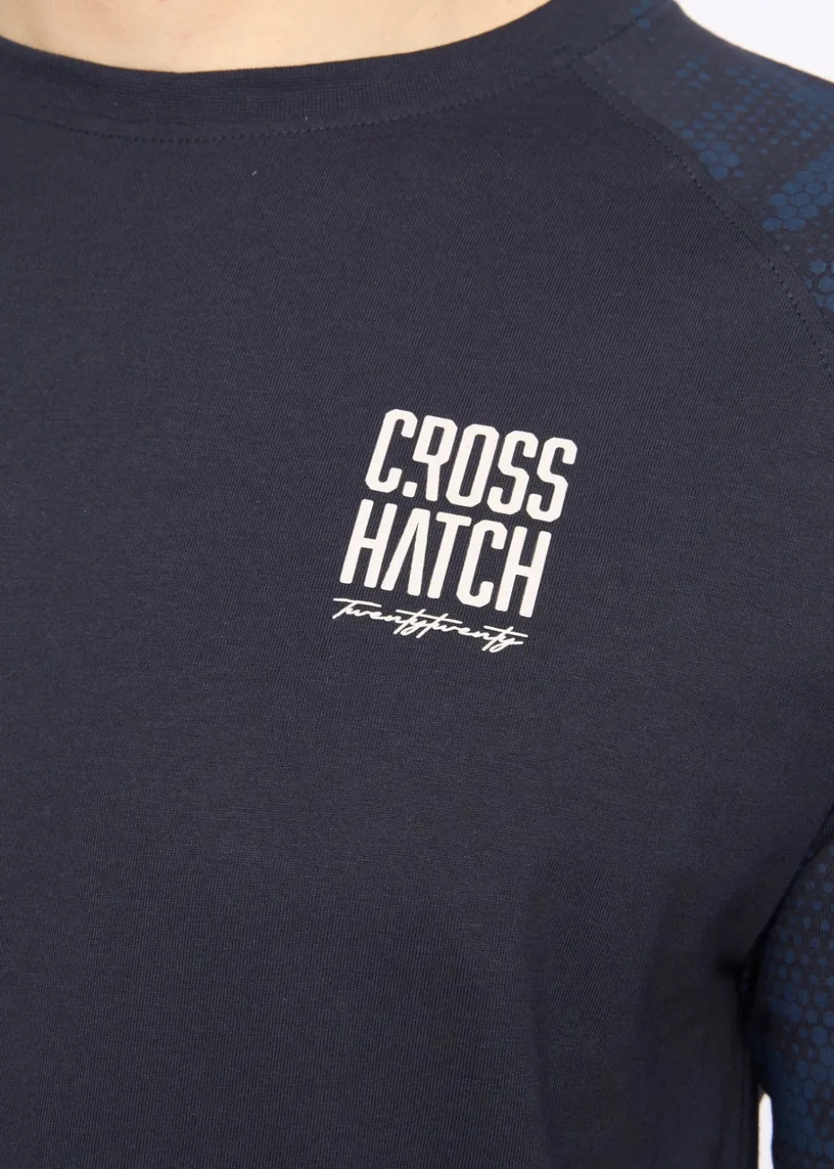 Crosshatch Navy Janscore T-Shirt