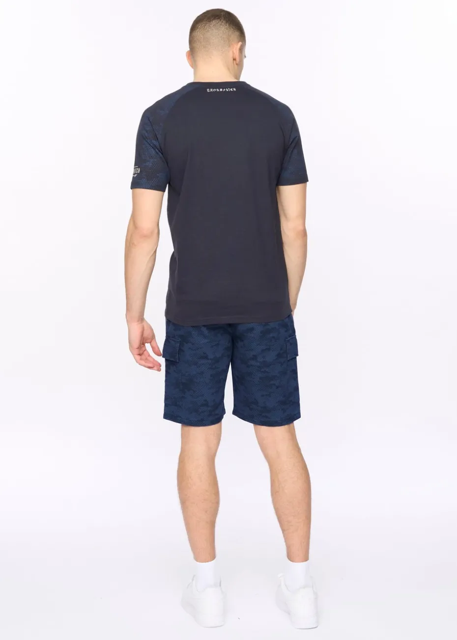 Crosshatch Navy Janscore T-Shirt