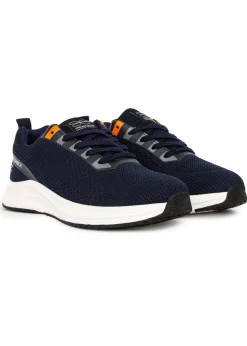 Crosshatch Navy Rivas Flyknit Trainers