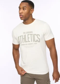 Crosshatch  Off White  Athwood  T-Shirt