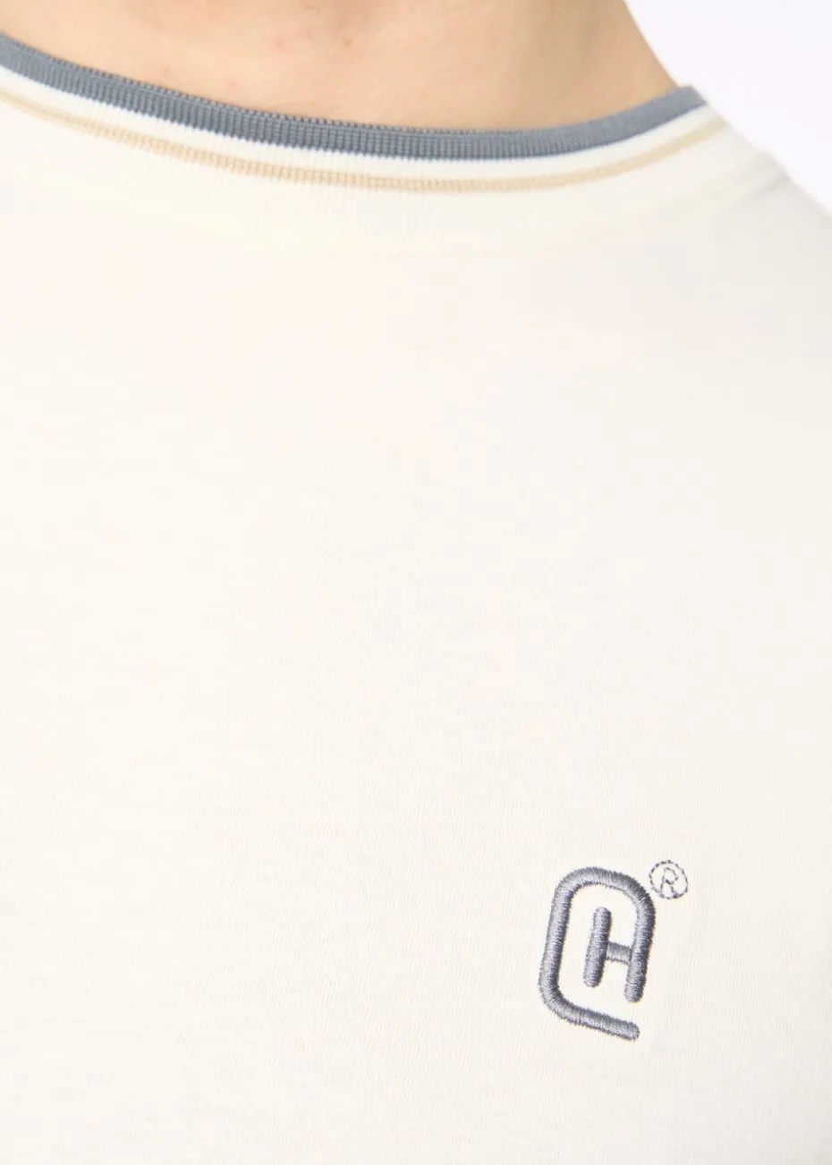 Crosshatch Off White Deuxtip T-Shirt