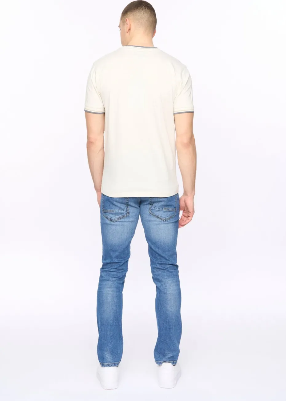 Crosshatch Off White Deuxtip T-Shirt