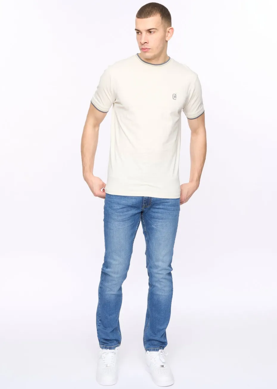 Crosshatch Off White Deuxtip T-Shirt