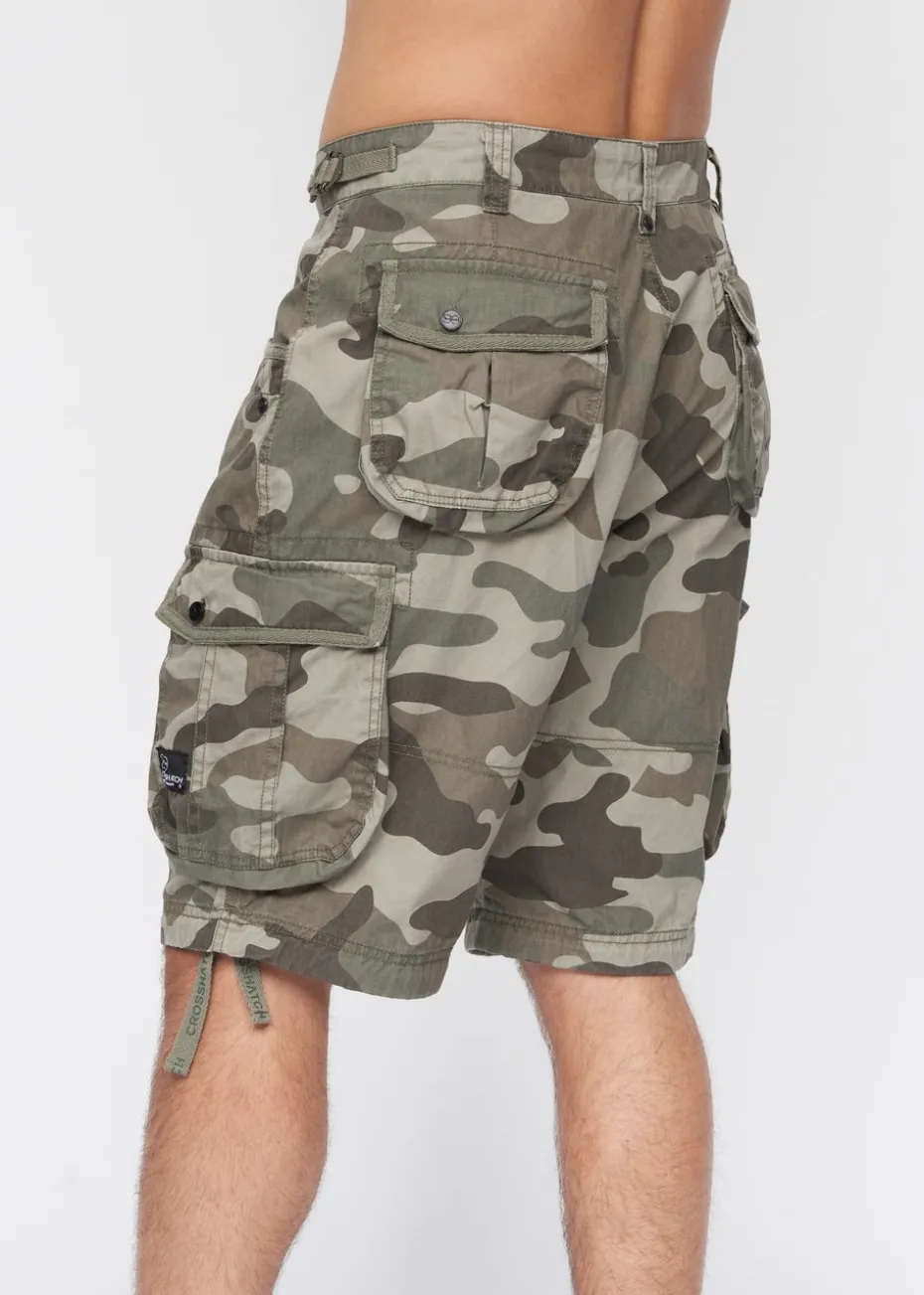 Crosshatch Olive Camo Jimster Shorts