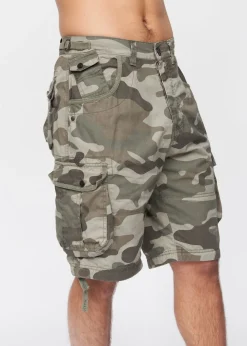 Crosshatch Olive Camo Jimster Shorts