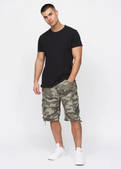 Crosshatch Olive Camo Jimster Shorts