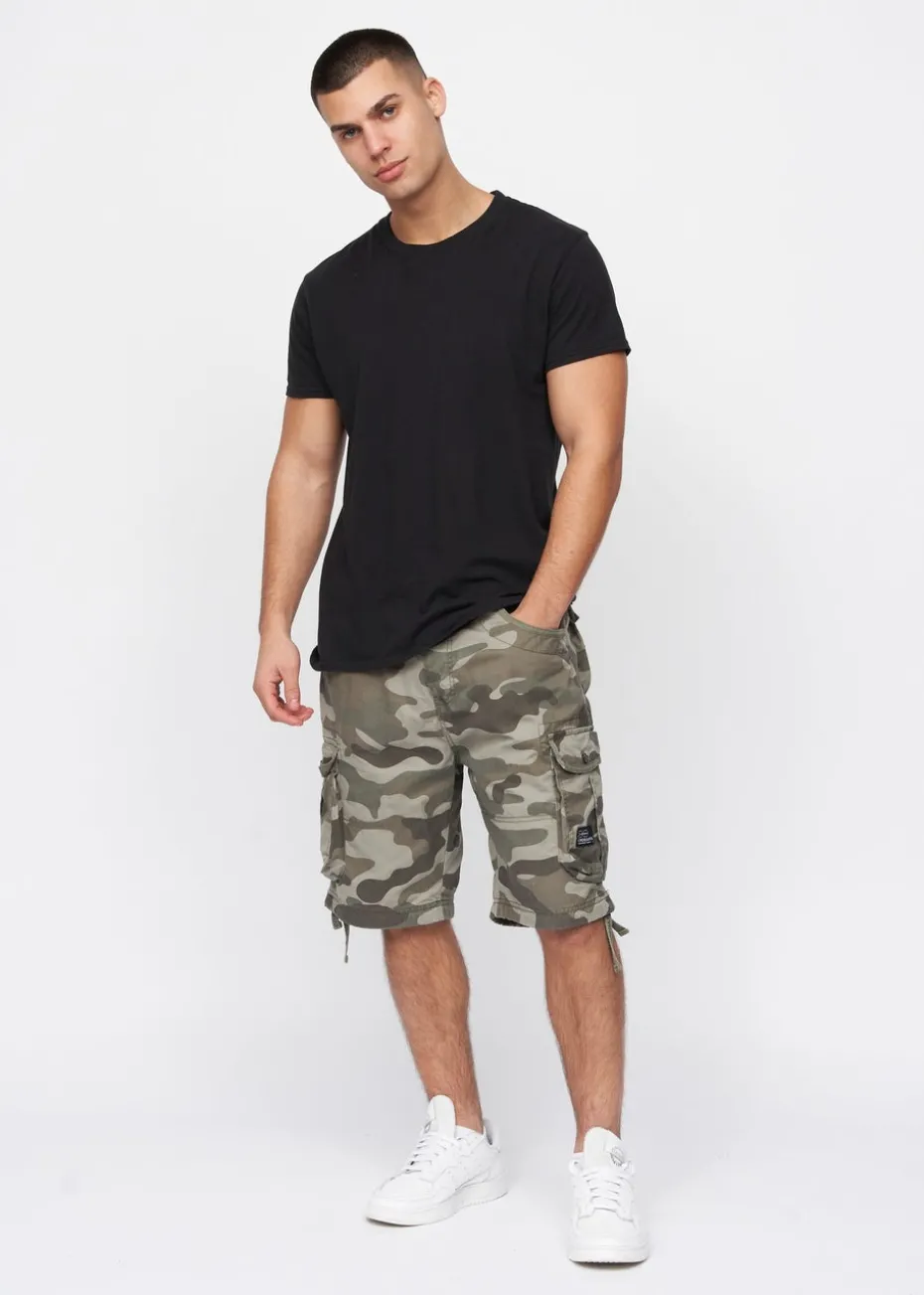 Crosshatch Olive Camo Jimster Shorts