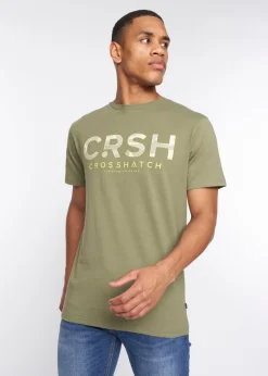 Crosshatch Olive   Fratter T-Shirt