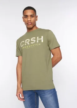 Crosshatch Olive   Fratter T-Shirt