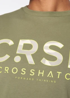 Crosshatch Olive   Fratter T-Shirt