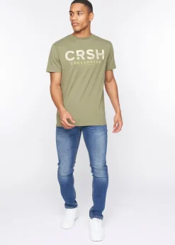Crosshatch Olive   Fratter T-Shirt