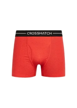Crosshatch Red Hexter Boxers (2 Pack)