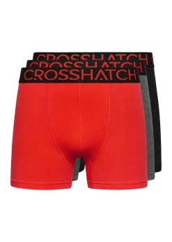 Crosshatch Red Knightling MVE 3 Pack Boxers