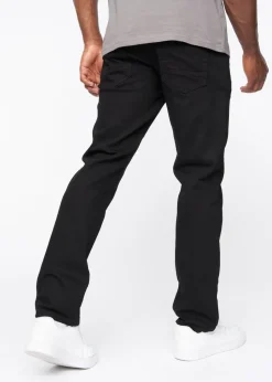 Crosshatch Solid Black Princed Belted Jean