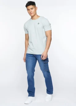 Crosshatch Stone Wash Kremtap Cargo Jeans