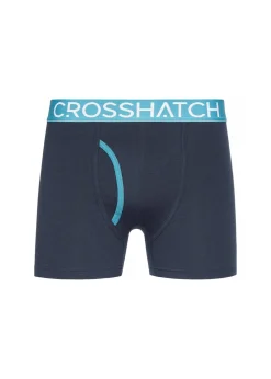 Crosshatch Teal Linamo MVE Open Fly 3 Pack Boxers