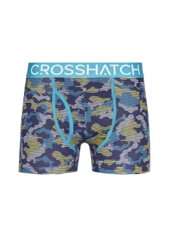 Crosshatch Teal Linamo MVE Open Fly 3 Pack Boxers