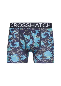 Crosshatch Teal Linamo MVE Open Fly 3 Pack Boxers