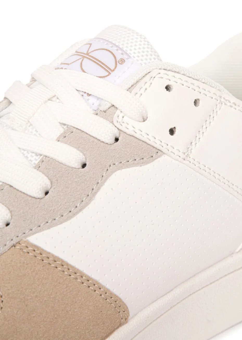 Crosshatch White Avelino Trainers